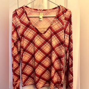 Red and green plaid Jessica Simpson pajama set sized small